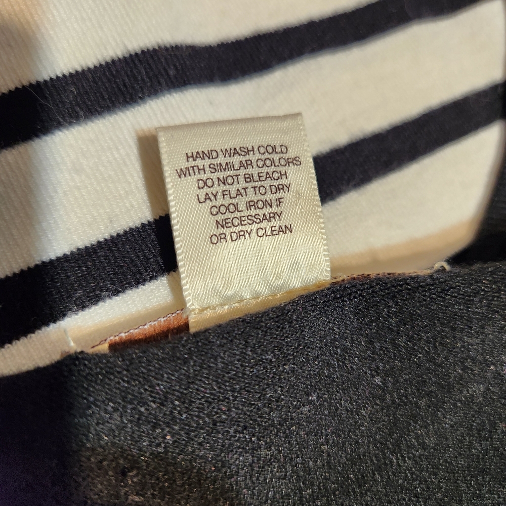 Arden B Black and White Striped Dress with Pink Accents Sz. Small - Picture 7 of 11